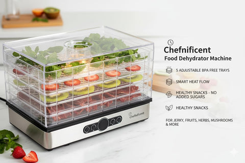 Chefnificent DryPro 400 ideal for fruit chips and crisp snacks.