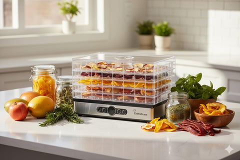 Chefnificent DryPro 400 handles mushrooms drying with firm texture.