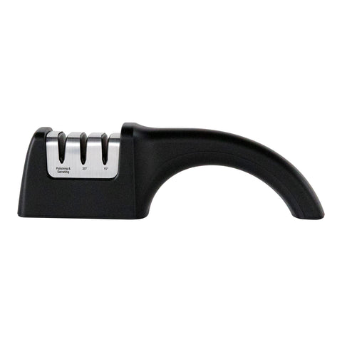 Chef's Choice AngleSelect 20-degree edge guide suits European and American blades.