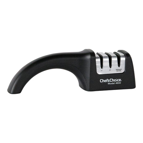 Chef's Choice AngleSelect ergonomic handle fits right and left-handed users.