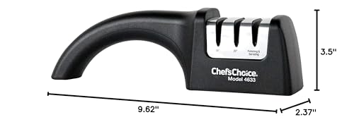 Chef's Choice AngleSelect slip-resistant feet keep the sharpener stable.