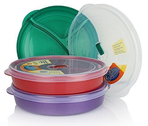 Chef's Choice Regent tray with vented lid for easy microwave meals and portion control.