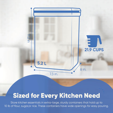 Chef's Path BPA-free stain-resistant canisters designed for daily use.