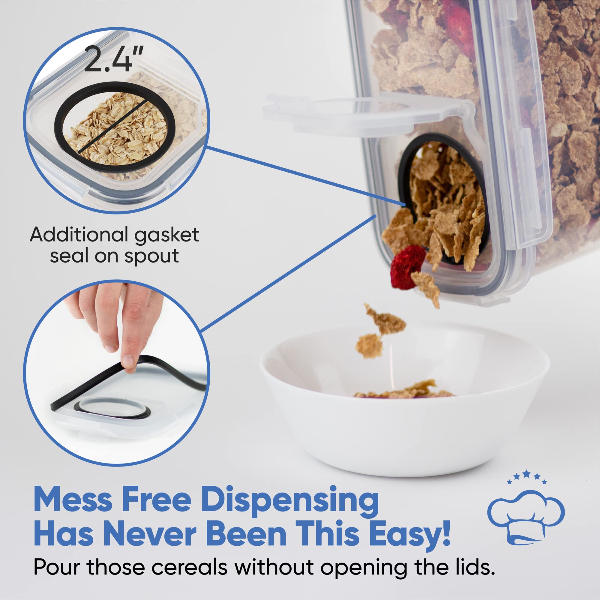 Chef's Path 4L stackable design demonstrates space-saving pantry organization.