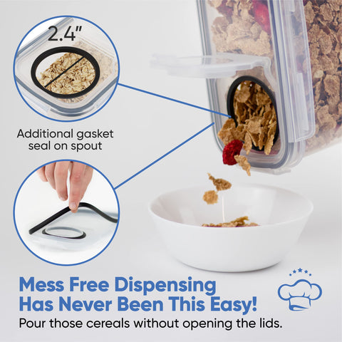 Chef's Path 4L stackable design demonstrates space-saving pantry organization.