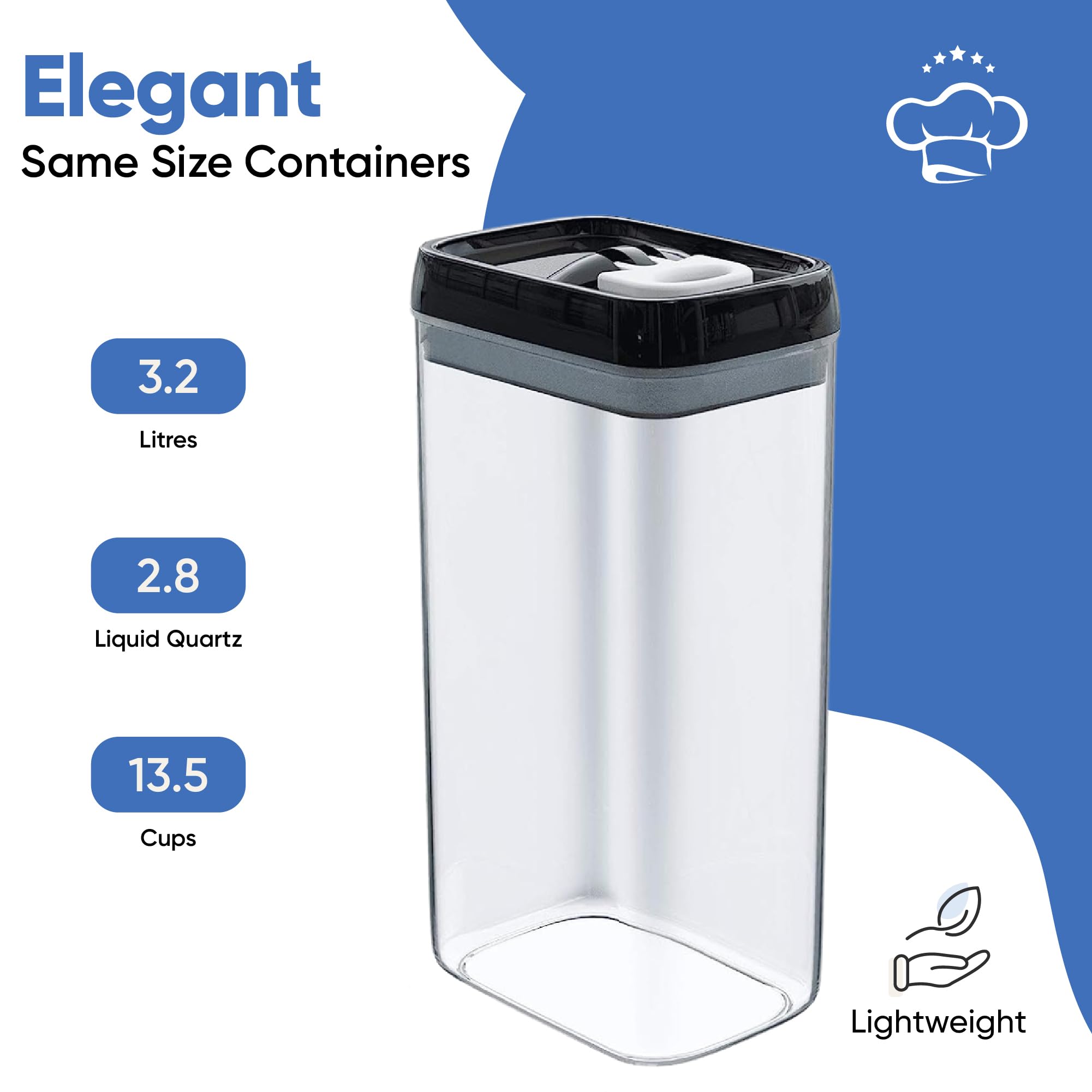 Chef's Path clear storage containers make it easy to see portions and monitor supplies.