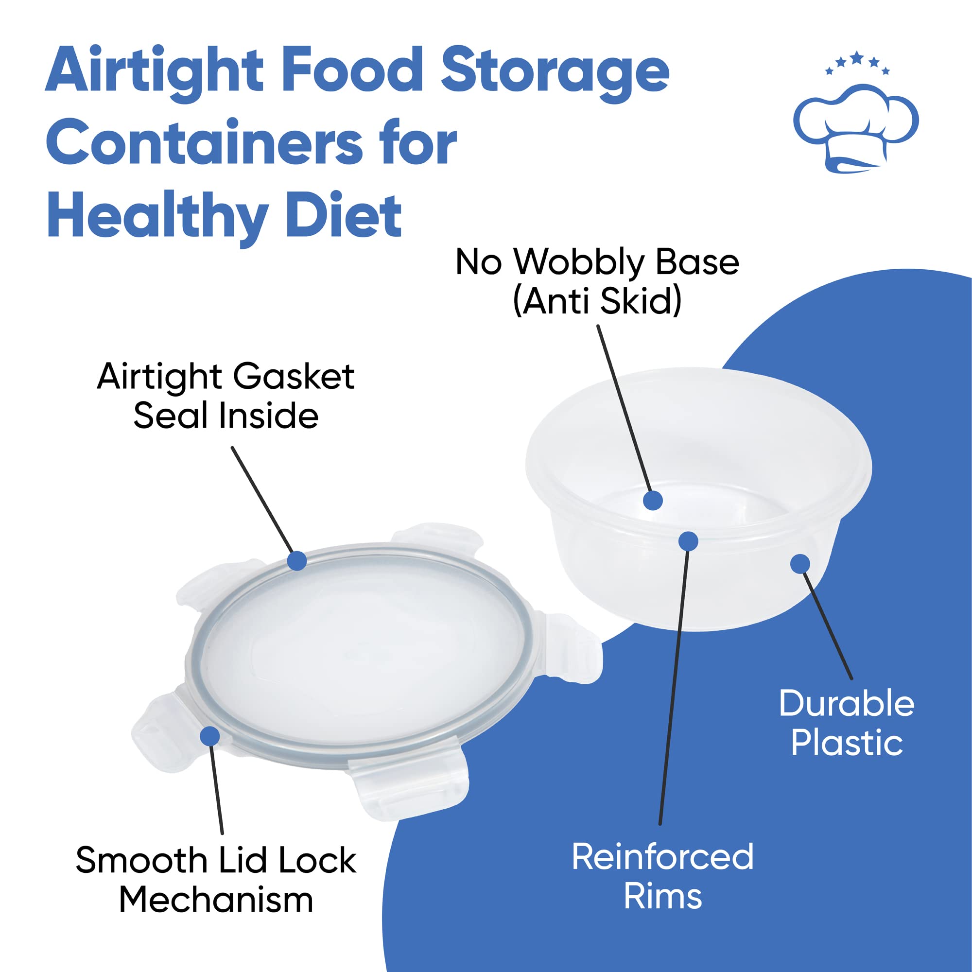 Chef's Path pantry-organization-friendly containers keep fruits, veggies, and leftovers neatly visible.