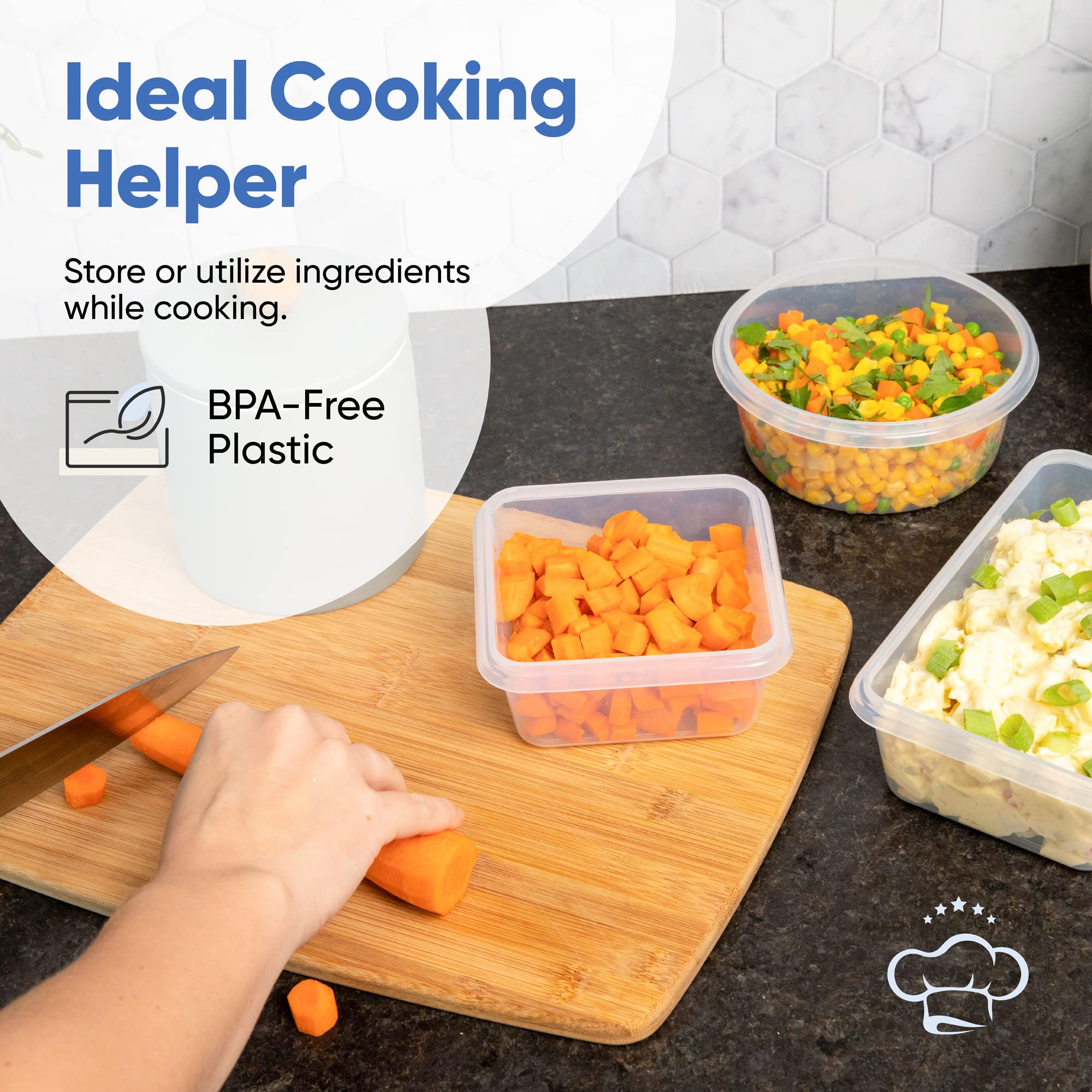 Chef's Path reusable labels and marker simplify labeling and organization.
