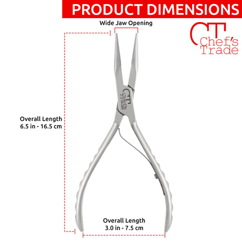 Dishwasher safe CHEF'S TRADE bone pliers easy cleanup