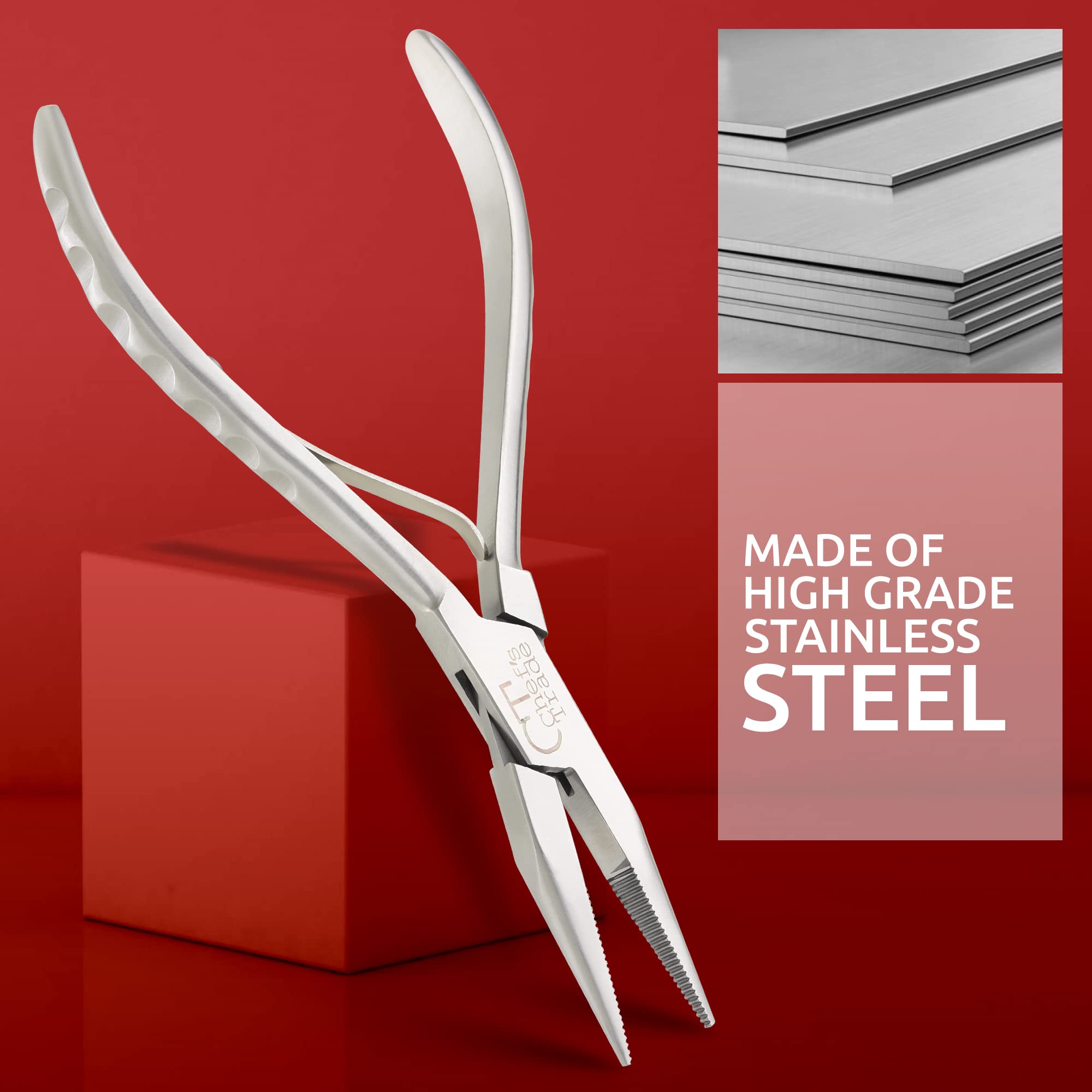 Ergonomic handle reduces fatigue during long prep sessions