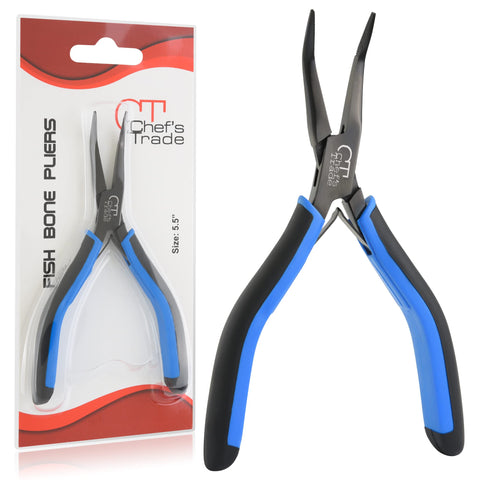 CHEF'S TRADE Fish Bone Tweezers curved nose enable precise deboning in fillets