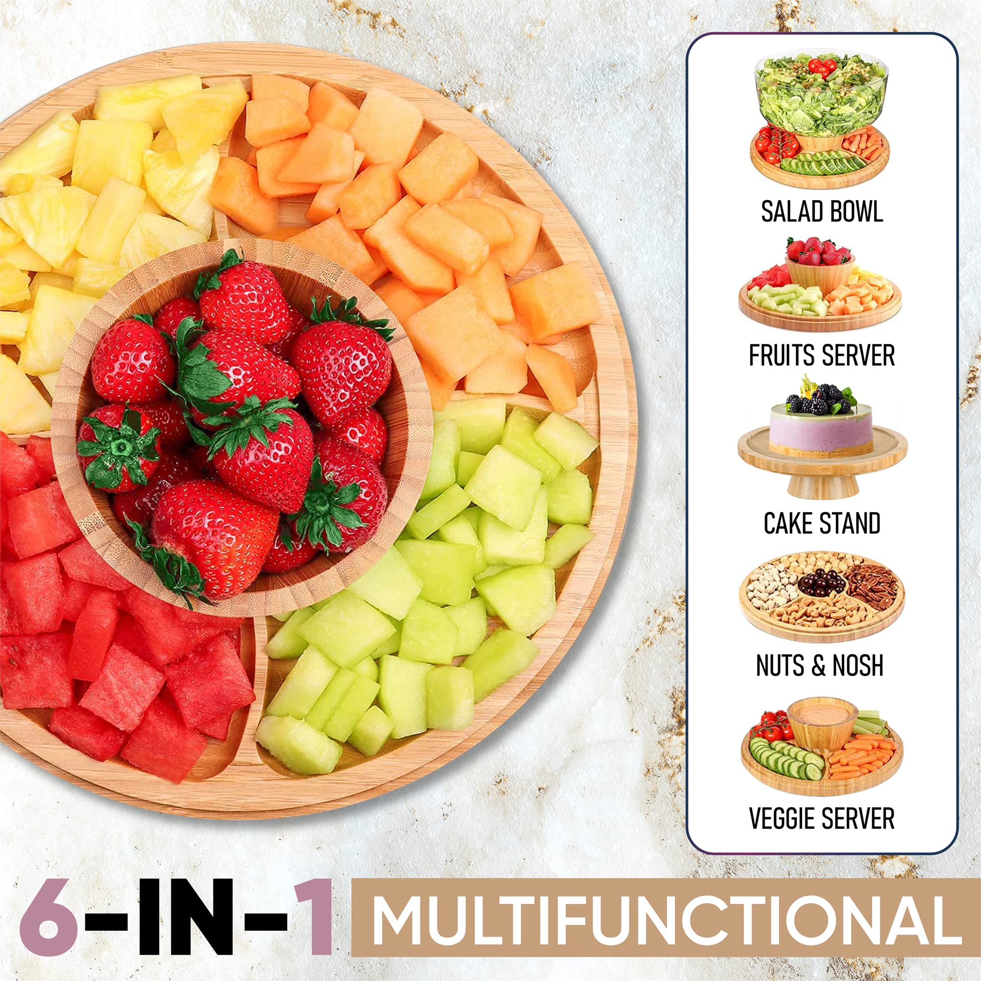 CHEF'S UNIQUE bamboo texture closeup highlights natural grain and durable construction.