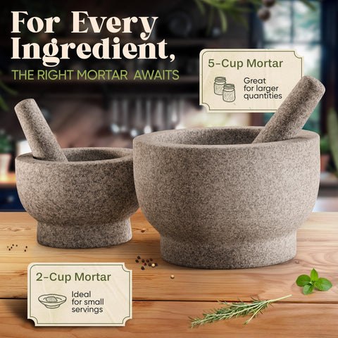ChefSofi granite interior texture supports fast crushing and powdering.
