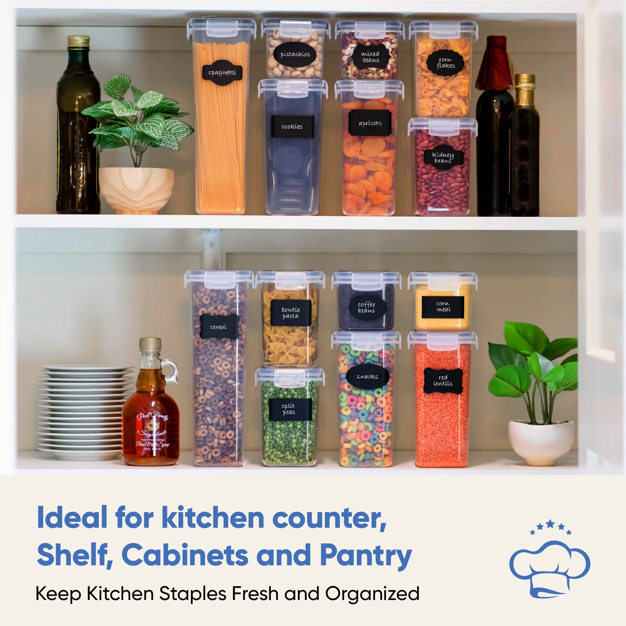 Chef's Path clear jars show contents at a glance for quick meal prep.