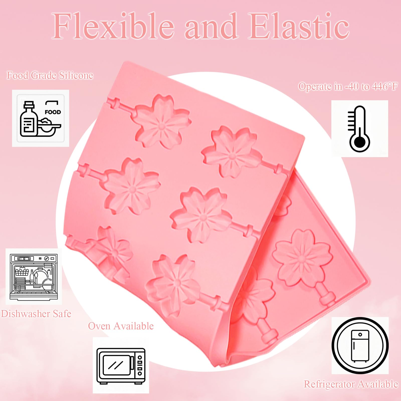 CHELIZIYA lollipop sticks pack of 100 for sturdy pops