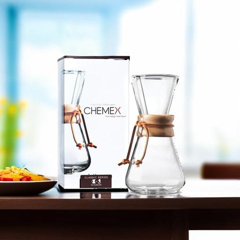 Chemex FP-2 half-circle filters compatibility statement for easy setup.