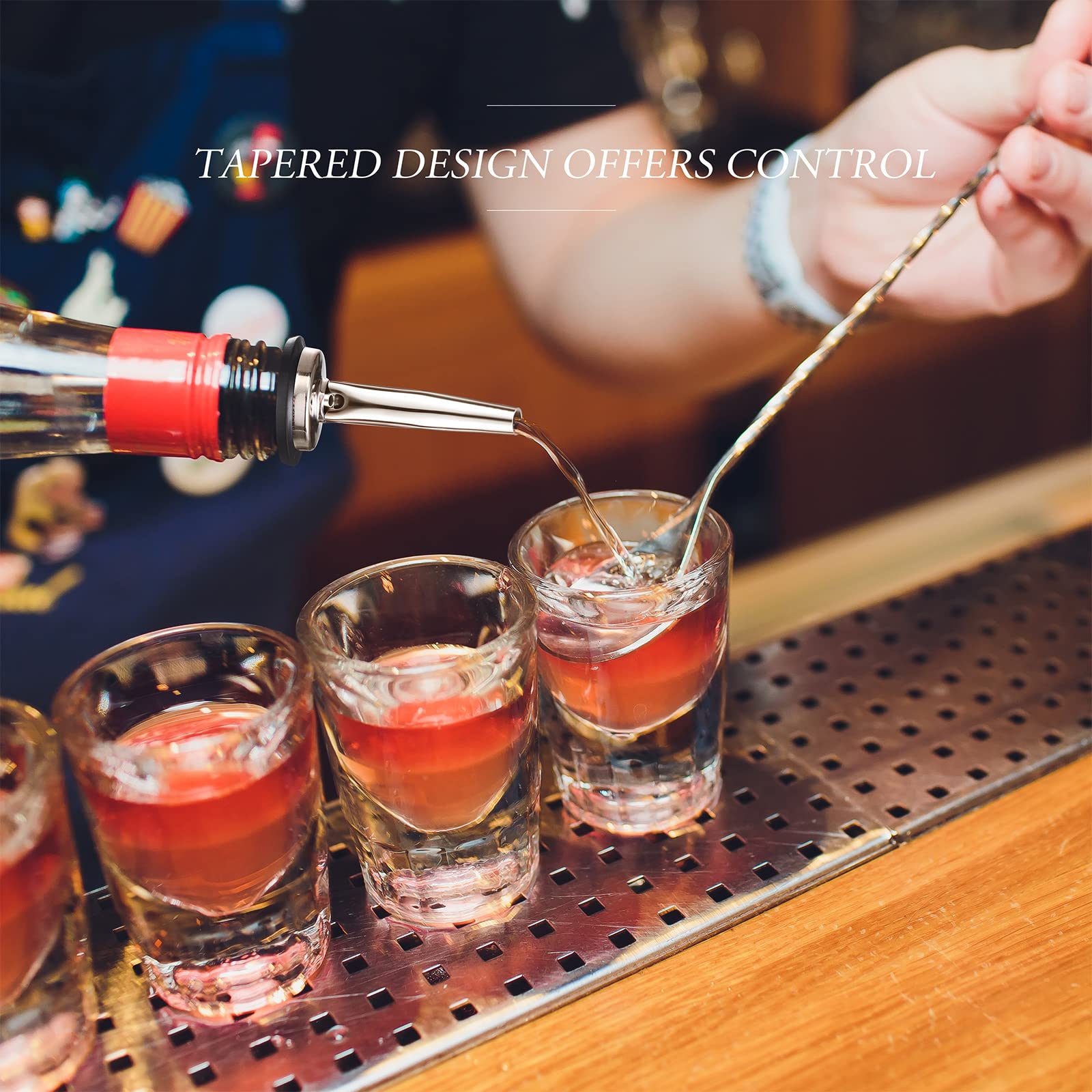 CHENGU 11 cm total length fits most bottles for seamless pours