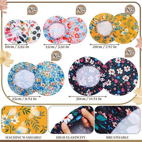 CHENGU reusable covers are microwave safe and easy to clean.