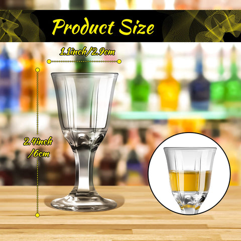 CHENGU clear cordial glasses viewed from the side emphasize slim, elegant profile.