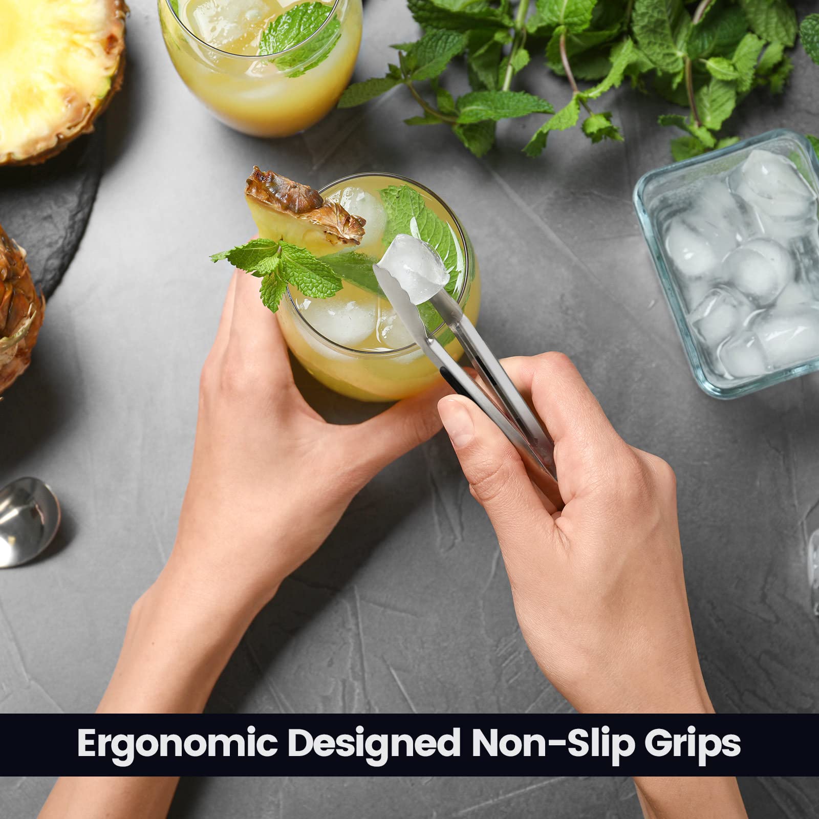 Chengu dishwasher-safe tongs for easy cleanup after cooking.