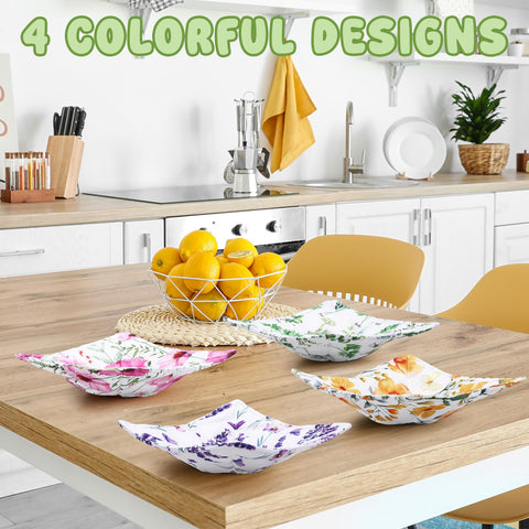 Chengu floral bowl cozy yellow brightens the kitchen and guards hands.