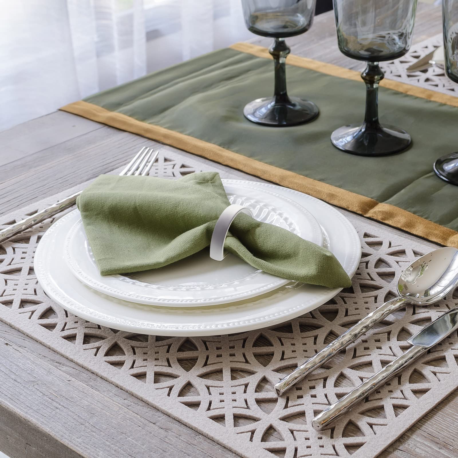 Perfect for holiday tables, enhancing festive table settings.