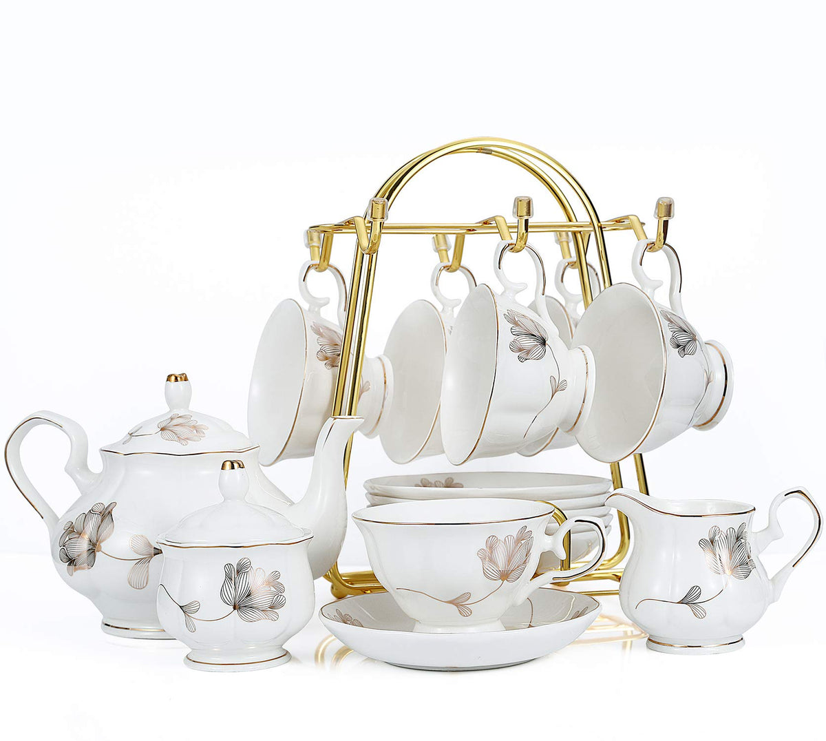 CHENP.HMC porcelain teapot with 900 ml capacity for sharing tea moments