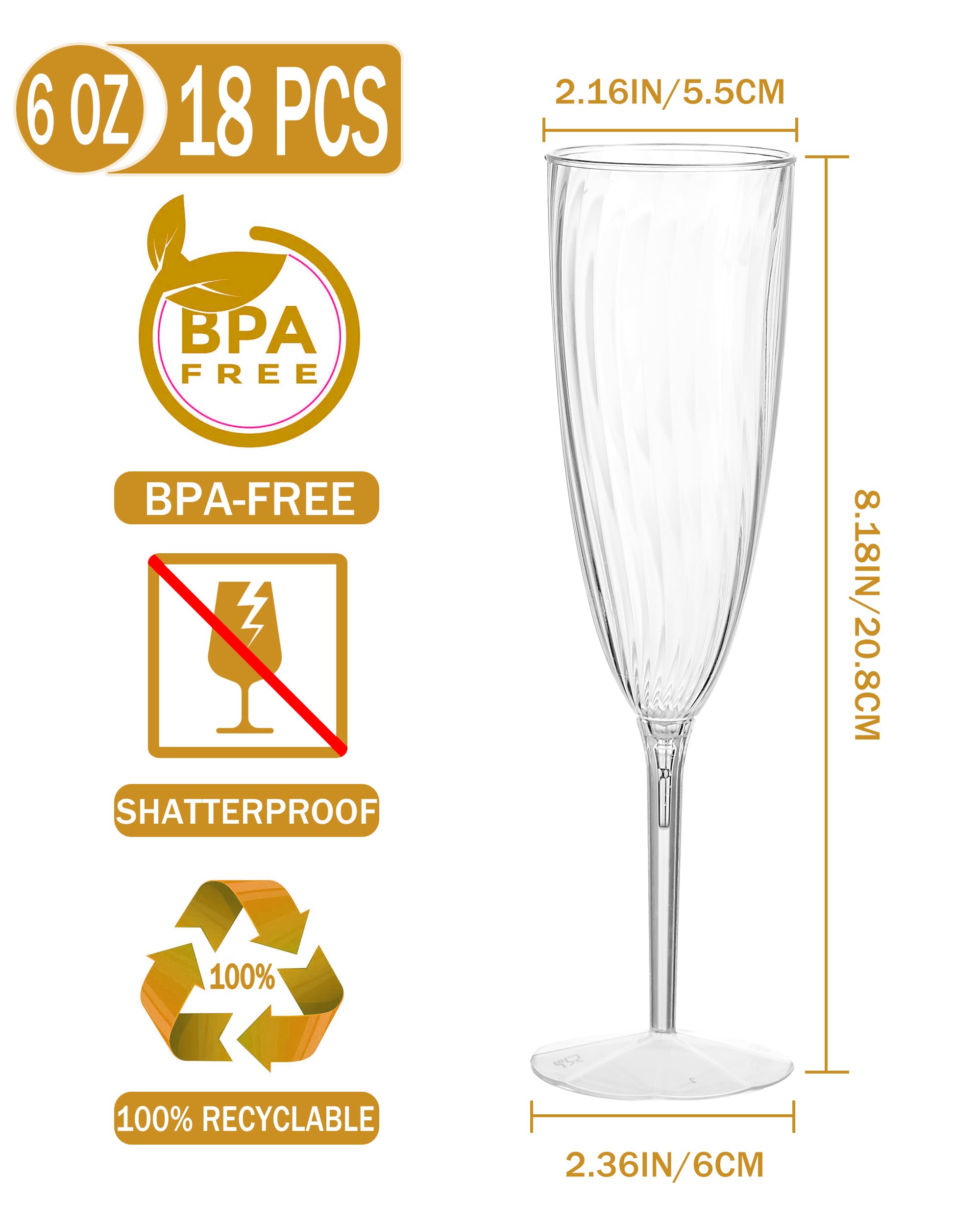 Cheoshyo mimosa-ready flutes perfect for brunch celebrations