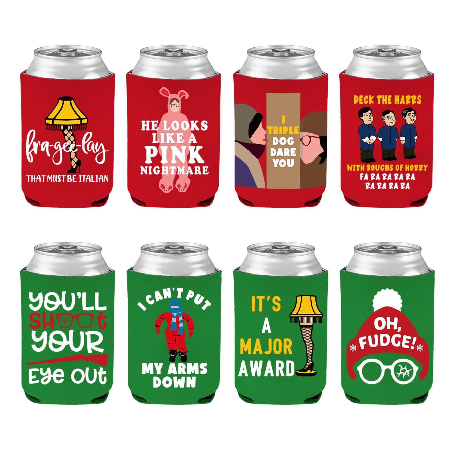 Cheroloven funny Christmas can cover on a 12 oz can for added insulation