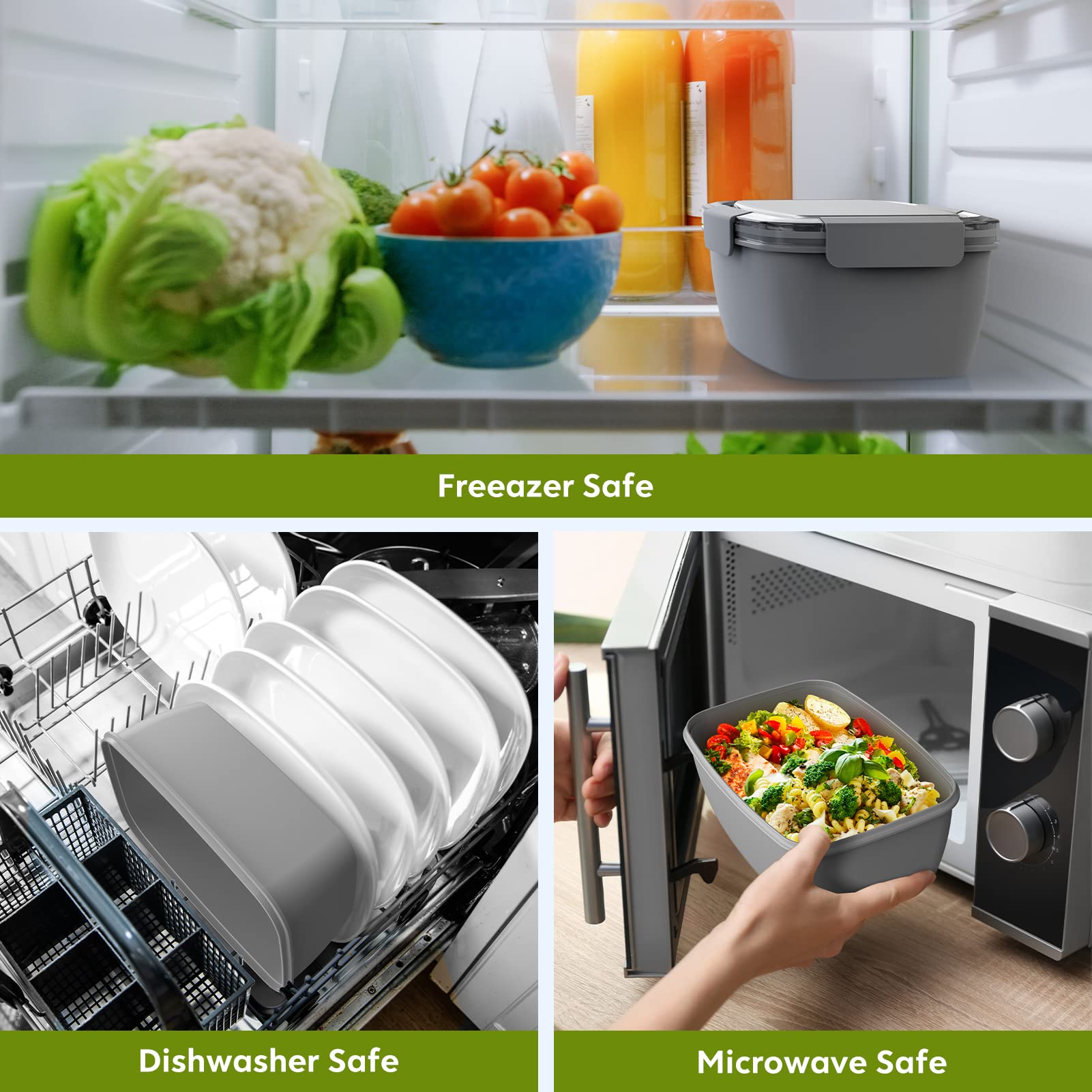 Cherrysea microwave-safe container with lid removed for safe reheating