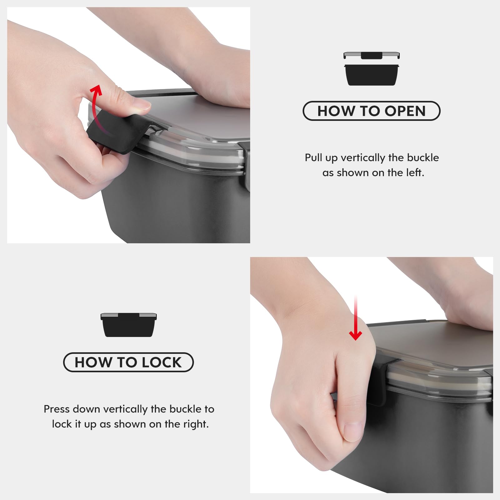 Cherrysea 68-ounce capacity is great for full meals and snacks