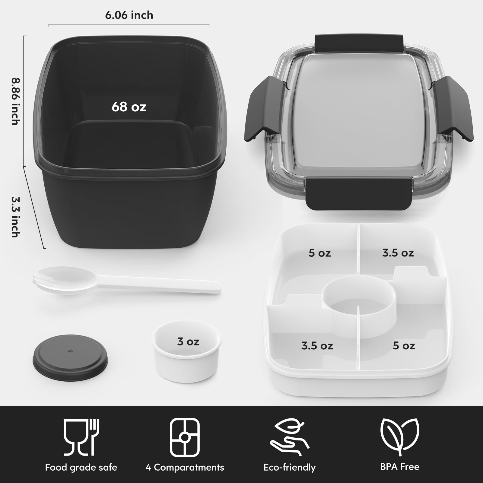 Cherrysea microwave-safe container with lid removed for reheating