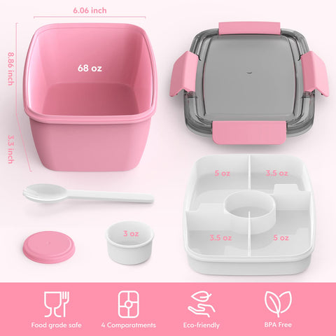 Cherrysea portable lunch solution fits bags for office or travel.