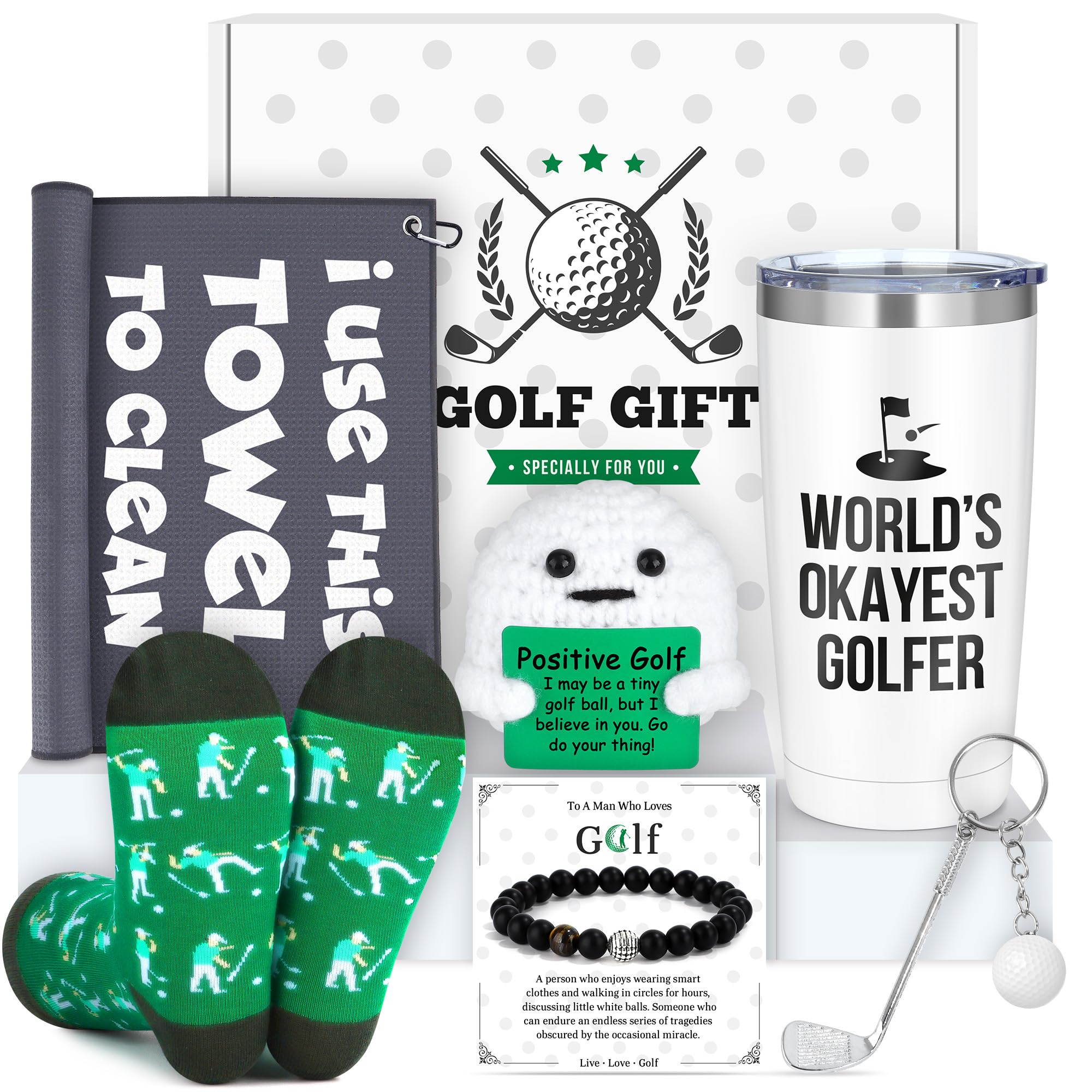 CHESACE 20oz golf tumbler on course keeps beverages cold all day