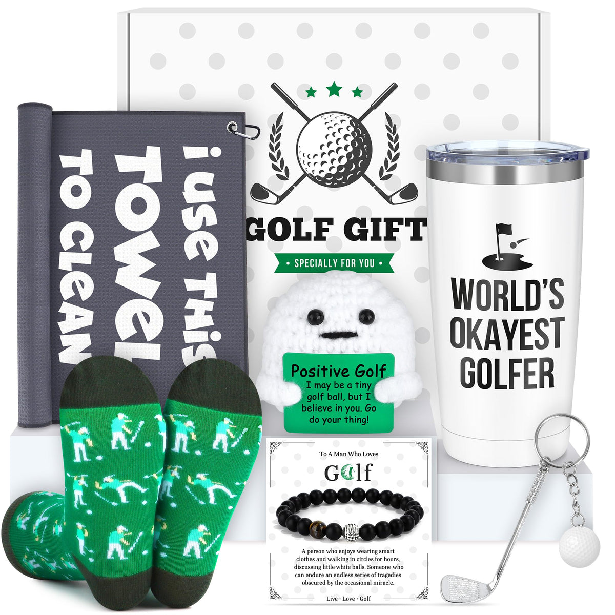 CHESACE 20oz golf tumbler on course keeps beverages cold all day