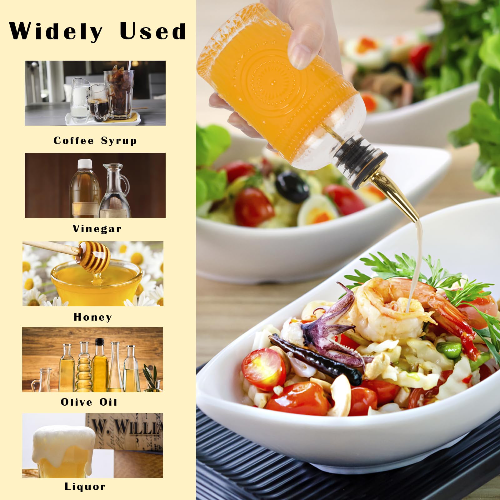 Foldable funnel and detail brush simplify pouring and cleaning after use