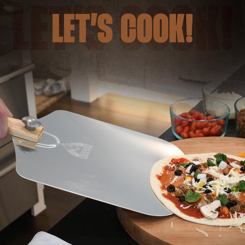Chicago Brick Oven 12x14 pizza peel cleans easily with non-absorbent material.
