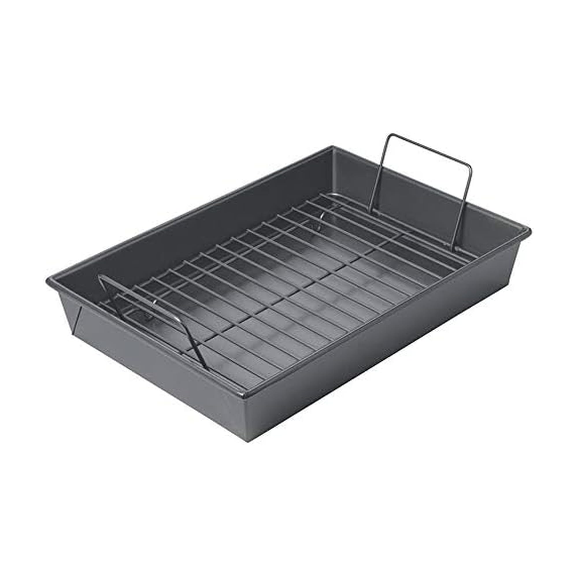 Chicago Metallic 16947 roast pan with non-stick rack for easy release.