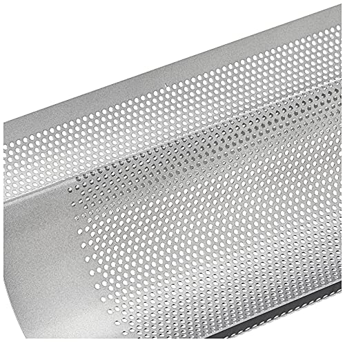 Chicago Metallic Commercial II pan shows dishwasher-safe design with handwashing care.