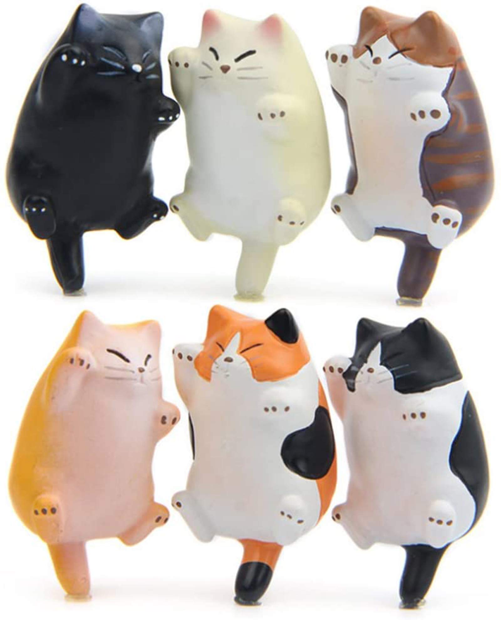 CHICHIC cat refrigerator magnets set holding photos on the fridge