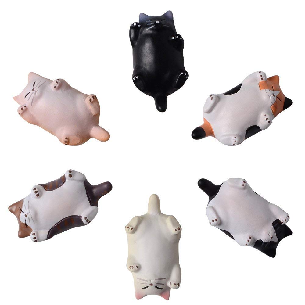 CHICHIC cat magnets on cabinet or locker for keepsakes
