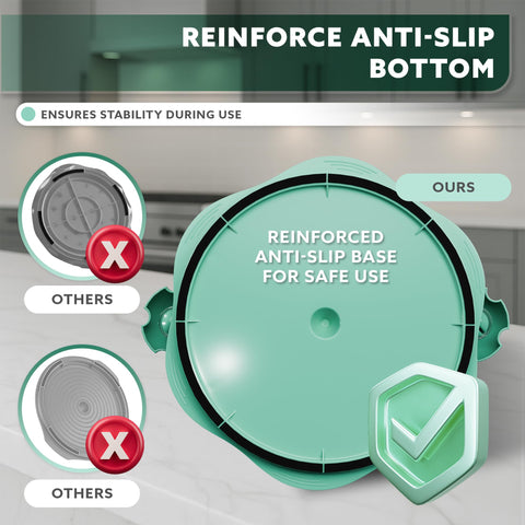 Dishwasher-safe design simplifies cleanup after cooking sessions.