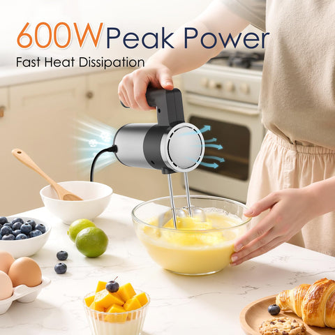 CHIDOLL five-speed control enables precise mixing for batter to dough.