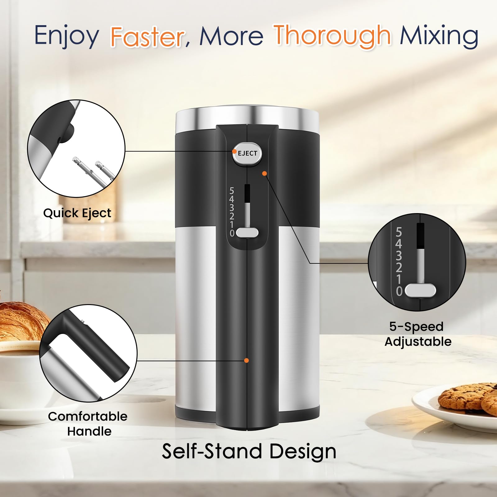 CHIDOLL lightweight and balanced design reduces fatigue during mixing.
