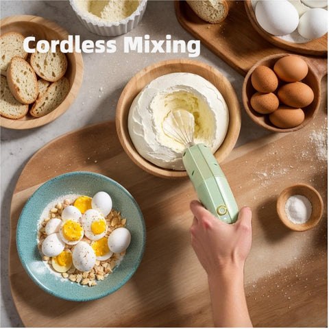 Chidoyii hand mixer 3-speed settings for precise blending of ingredients.