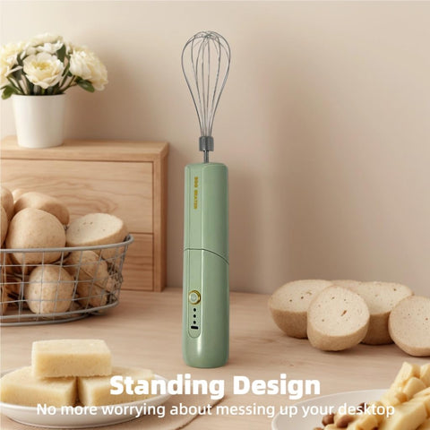 Chidoyii hand mixer dual whisks for versatile whipping and beating.
