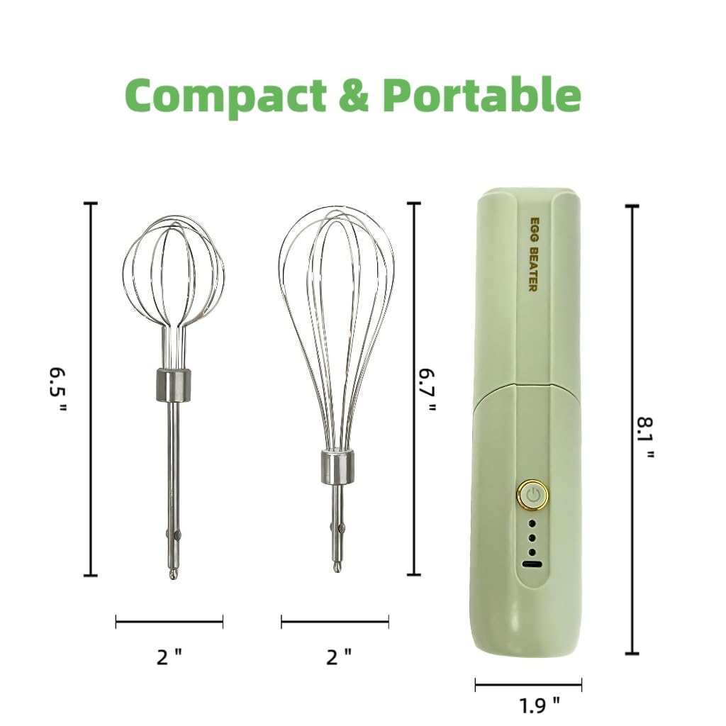 Chidoyii hand mixer with stable stand keeps counter tidy between uses.