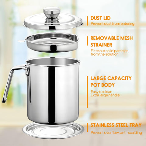 Chihee non-slip-tray keeps the countertop clean and oil spills under control.