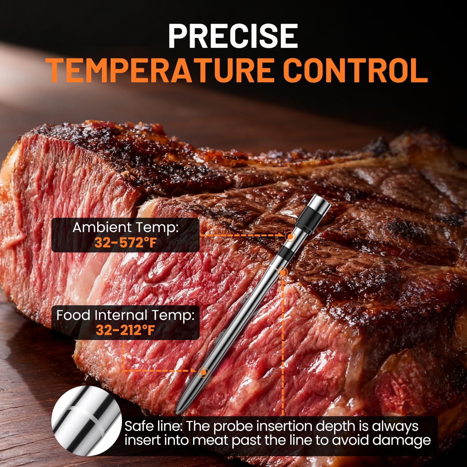 Chihod IP67 waterproof design allows easy cleaning and splash safe use