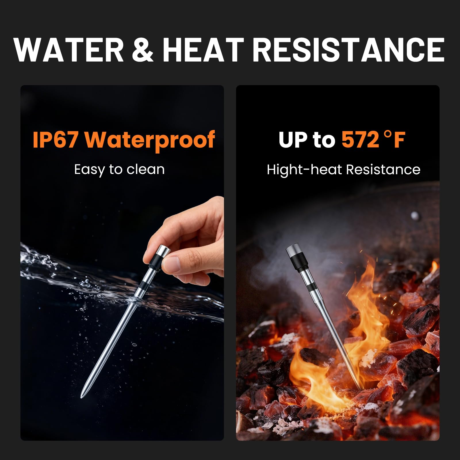 Chihod IP67 waterproof design for easy cleanup after splashes